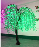 led仿真柳树灯防水发光树灯景观树灯1.8米绿色垂柳树灯户外装饰灯