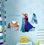 3d立体墙纸墙贴动漫冰雪奇缘公主墙壁装饰贴画儿童房咖啡厅幼儿园