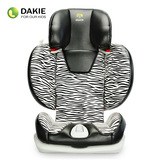 汽车之家Dakie出口3C ECE认证一键折叠儿童安全座椅3-12岁斑马纹