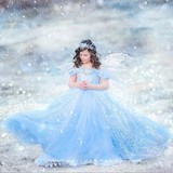 2015夏季Cinderella礼服灰姑娘公主裙女童裙子短袖韩国童装蓬蓬裙