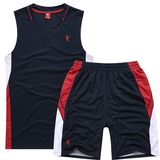 新款乔丹篮球服套装 吸汗透气运动背心短裤男女儿童比赛服训练服