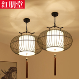 新中式吊灯创意中式铁艺鸟笼灯具复古酒店餐厅茶楼咖啡厅工程灯饰