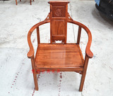 红木古典家具 非洲花梨 刺猬紫檀 休闲椅 圆椅 圈椅 靠背椅