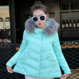 2015冬季新款大码棉衣女短款冬装外套韩版A字学生装羽绒服女