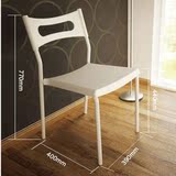 简约创意白色餐椅时尚书桌椅餐桌椅子塑料电脑椅休闲椅会议靠背椅