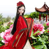 可儿娃娃正品中国神话唐朝新娘套装盒芭比娃娃儿童男女孩玩具生日