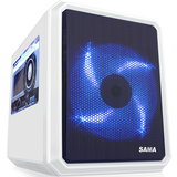 SAMA/先马米立方迷你游戏电脑机箱U3双SSD背线侧透双显卡MATX小板