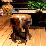 泰国木雕象凳实木大象换鞋凳原木象凳招财摆件儿童凳子泰国象标