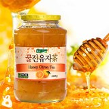 包邮蜂蜜柚子茶韩国原装进口国际kj 1000g果味茶冲饮果肉含量75%