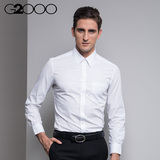 G2000/man2015秋季新款男士长袖衬衫时尚男装商务休闲衬衣标准款