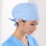 丽浦维尔 女手术花帽 医生帽 护士帽 纯棉印花 彩色图形 纯棉透气