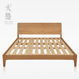 北欧宜家日式简约现代1.8/1.5米双人床实木床橡木床卧室家具特价