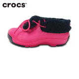 Crocs新款卡骆驰童鞋专柜正品卡乐彩暖绒中童靴暖棉女童鞋雪地靴