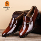 利奥纳多Leonardo老人头日本进口皮鞋 专柜正品 皮鞋 真皮 男鞋