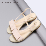 CHARLES&KEITH平底鞋女鞋 [9折] CK1-70360097 甜美蝴蝶结女凉鞋