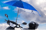 新款摩托车踏板车电动车大伞雨披防晒雨伞遮阳伞双人晴雨伞蓬