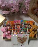 包邮20颗不二家棒棒糖创意可爱糖果礼盒送眯眼兔生日光棍节礼物