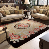 特价 地毯客厅欧式 茶几垫床边卧室长方形  时尚田园玫瑰 防滑