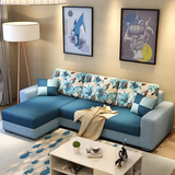 布艺沙发小户型沙发组合现代简约客厅家具可拆洗转角三人布艺沙发