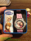 正品现货美国Disney迪斯尼冰雪奇缘爱莎安娜儿童卡通手表女童腕表