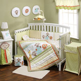 美国KIDDA婴儿床床上用品套件宝宝四季被子床围纯棉床笠八件套
