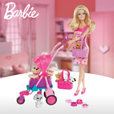 【天猫超市】芭比娃娃Barbie女孩宠物集合组套装礼盒女孩生日礼物