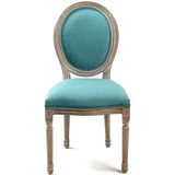 欧式餐椅 新古典餐椅 实木椅子复古家用餐椅软包咖啡餐椅洽谈桌椅