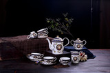 欧式陶瓷咖啡具套装加热壶杯碟组合咖啡杯套装英式下午茶花茶茶具