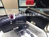 小海马韩国免税店代购 CHANEL/香奈儿 Le Boy中号大号链带肩包