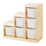 IKEA 宜家代购 舒法特置物架架子储物组合带盒94*44*91cm