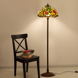 豪蒂 蒂凡尼落地灯欧式古典床头灯彩玻落地客厅装饰灯具立式台灯