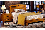 简约现代实木床双人床儿童床单人床白蜡木公主床1.2  1.5 米包邮