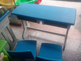 幼儿园桌椅专用课桌椅批发儿童双人课桌椅儿童塑钢桌椅学习桌椅