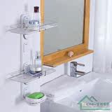 嘉宝吸盘置物架 卫浴壁挂层架 卫生间浴室洗手间强力转角架收纳架