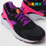 福友体育  Nike Air Huarache Run GS  黑紫 女鞋 654280-001