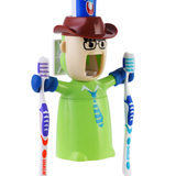 爱情勇士洗漱套装牙刷架创意吸盘自动挤牙膏器带情侣刷牙杯漱口杯