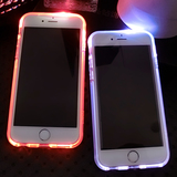 iphone6plus来电闪发光手机壳苹果6s保护硅胶套ip透明pg创意外壳