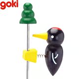 德国goki2-3-4岁儿童宝宝木质桌面亲子互动游戏益智玩具啄木鸟