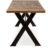 特价美式复古铁艺餐桌实木餐桌办公桌吧桌酒店桌椅餐桌椅长方形桌