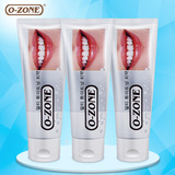 韩国原装进口O-ZONE欧志姆全效美白100g牙膏三支超值优惠组合装