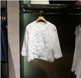 拍下即发！ELAND韩国2015年百搭蕾丝衬衫EEBW51154B专柜正品