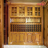 北京实木多层酒柜整体定制中式创意隔断柜大型酒窖欧式定做