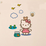 hello kitty卡通人物墙贴 可移除墙壁贴装饰冰箱贴可爱小女孩贴画
