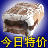 天天特价 秋冬季加厚双层盖毯 单人学生珊瑚绒床单毯子拉舍尔毛毯