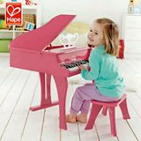 全新德国hape30键木质儿童钢琴玩具 早教启蒙乐器三角小钢琴