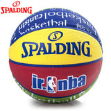 SPALDING斯伯丁篮球jr.nba系列橡胶室外青少年5号篮球83-047y