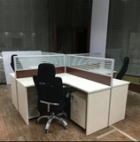 西安办公家具时尚4人屏风隔断桌员工桌职员工位电脑桌屏风卡位