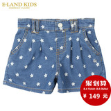 ElandKids韩国衣恋童装儿童2016年夏季新品女童休闲短裤