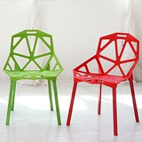 几何镂空餐椅变形金刚椅子塑料椅宜家时尚简约现代休闲椅工厂直营
