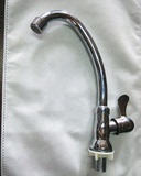 傲迪卫浴18管立式小弯 单冷水水槽洗菜盆洗手盆 水龙头不锈钢弯管